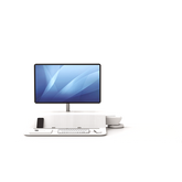 Fellowes Lotus Rt Sit-Stand Workstation - White - Al Masam Stationery LLC